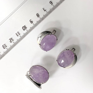 Серьги с1707 (13.70 г), серебро,  Фиолетовый Аметист купить в интернет-магазине Циркон С