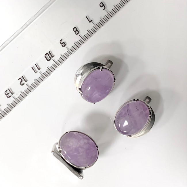 Серьги с1707 (13.70 г), серебро, фиолетовый, аметист купить в интернет-магазине Циркон С
