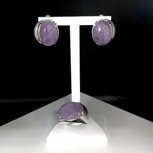 Серьги с1707 (13.70 г), серебро,  Фиолетовый Аметист купить в интернет-магазине Циркон С