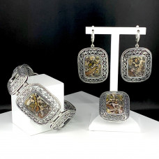 Крупное серебряное кольцо к1725