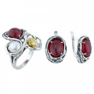 Серебряные серьги с1744