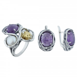 Серебряное кольцо к1744