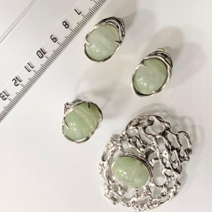 Серьги из серебра с1745