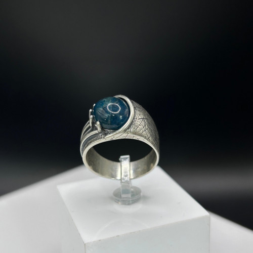 Кольцо к1763 (8.70 г), серебро,  Синий Апатит купить в интернет-магазине Циркон С