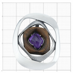 Серебряная подвеска б1779