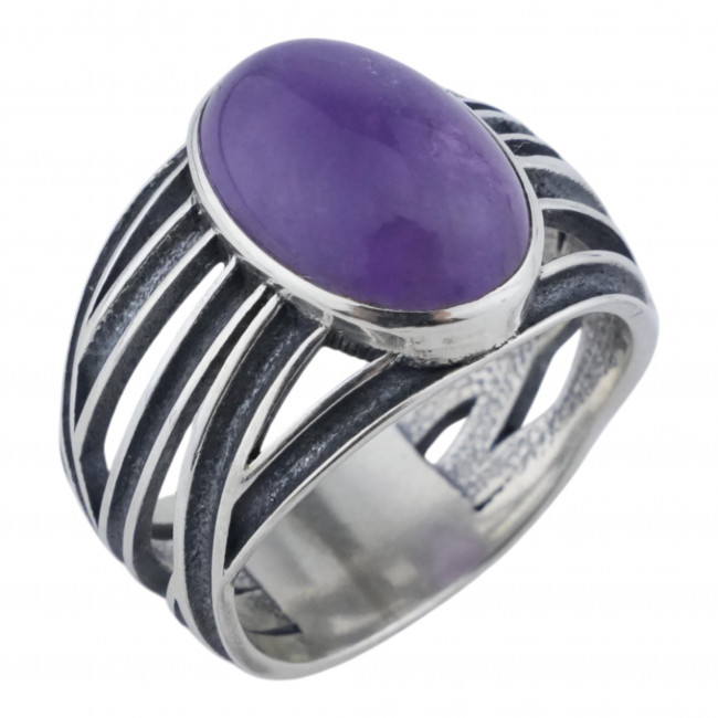 Серебряное кольцо Циркон к1802, аметист Кольцо к1802 (7.32 г), серебро, аметист купить в интернет-магазине Циркон С
