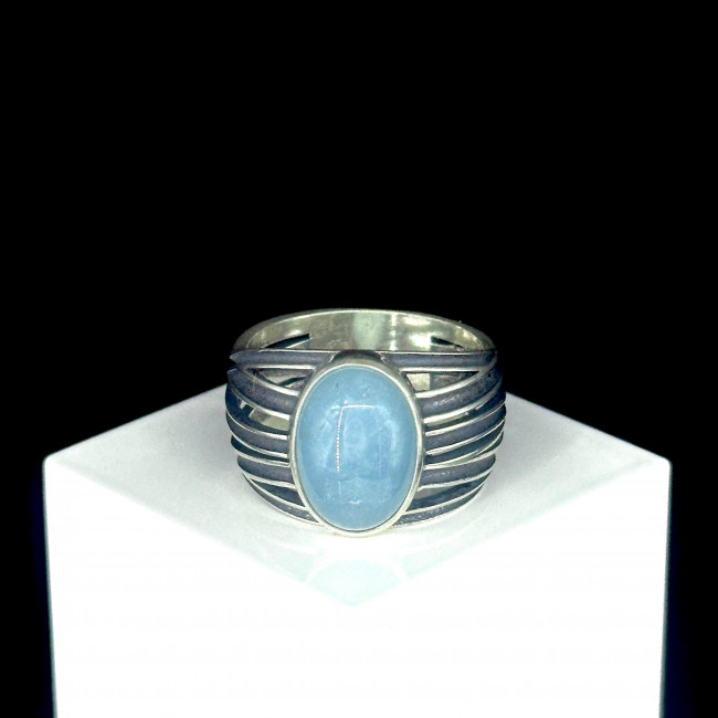 Серебряное кольцо Циркон к1802, голубой, аквамарин Кольцо к1802 (7.34 г), серебро, голубой, аквамарин купить в интернет-магазине Циркон С