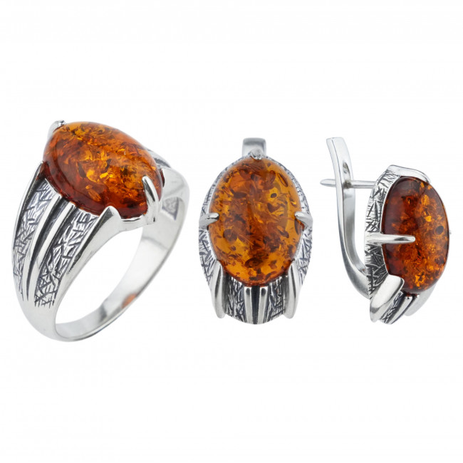 Серебряные серьги Циркон с1803, коричневый, янтарь Серьги с1803 (5.24 г), серебро, коричневый, янтарь купить в интернет-магазине Циркон С