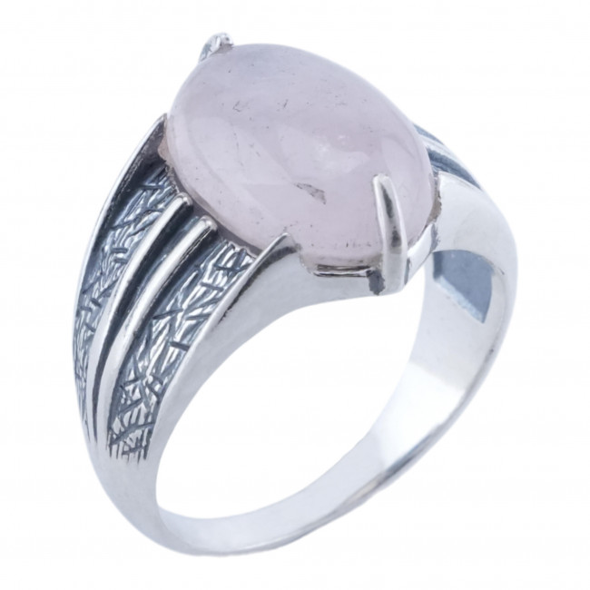 Серебряное кольцо Циркон к1803, розовый, кварц розовый Кольцо к1803 (5.75 г), серебро, розовый, кварц розовый купить в интернет-магазине Циркон С