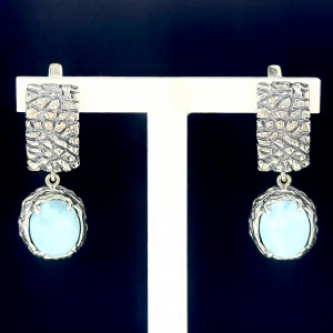 Серебряные серьги с1826