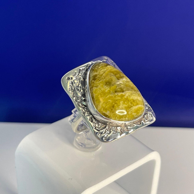 Кольцо к1899 (9.61 г), серебро, лизардит купить в интернет-магазине Циркон С
