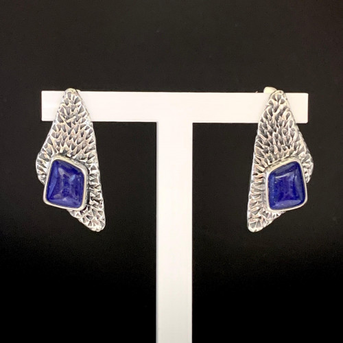 Серьги с1914 (11.40 г), серебро,  Синий Лазурит купить в интернет-магазине Циркон С