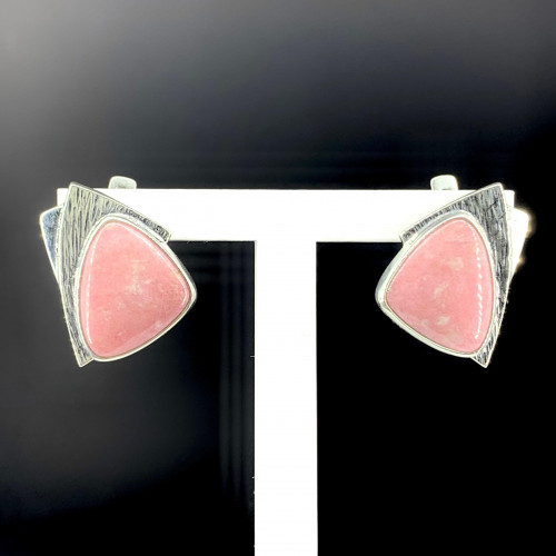 Серьги с1916 (9.80 г), серебро,  Розовый Тулит купить в интернет-магазине Циркон С