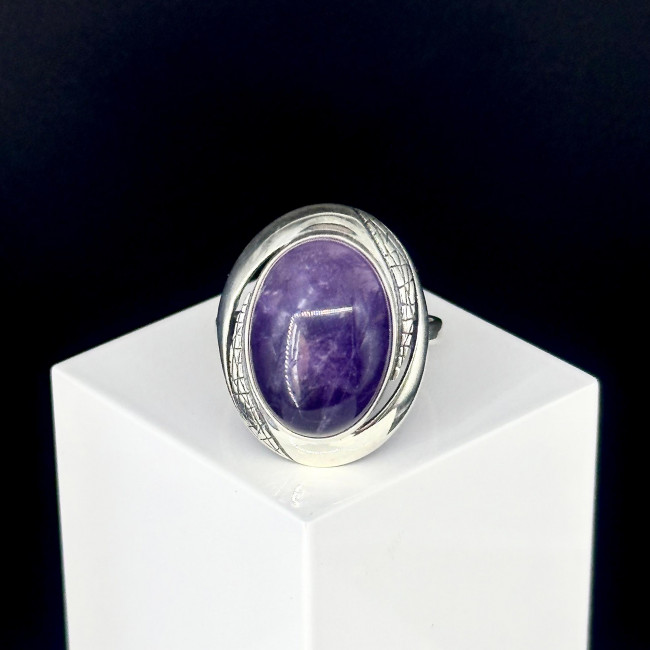 Серебряное кольцо Циркон к1923, фиолетовый, аметист Кольцо к1923 (6.62 г), серебро, фиолетовый, аметист купить в интернет-магазине Циркон С