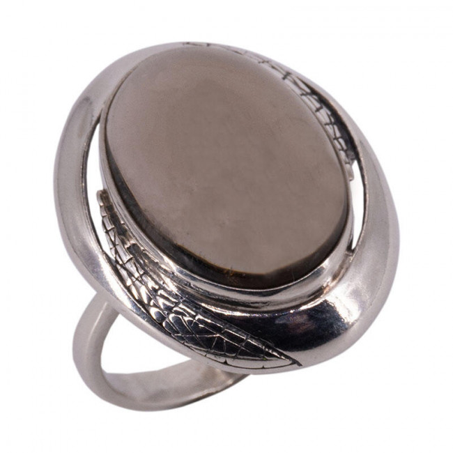 Серебряное кольцо Циркон к1923, коричневый, раухтопаз Кольцо к1923 (5.94 г), серебро, коричневый, раухтопаз купить в интернет-магазине Циркон С