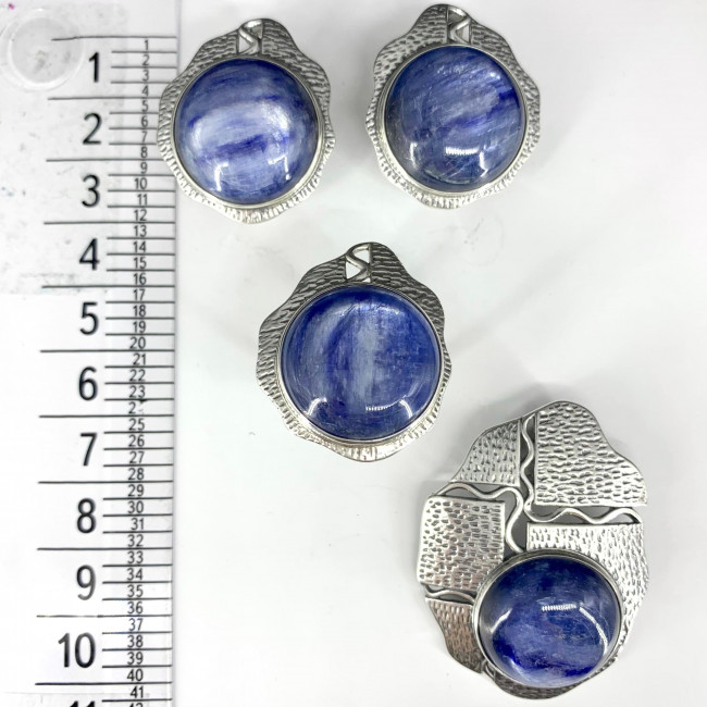 Кольцо к1929 (10.72 г), серебро, синий, кианит купить в интернет-магазине Циркон С