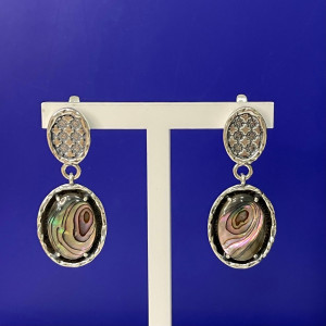 Серьги с1933 (11.80 г), серебро,  Перламутр Гелиотис купить в интернет-магазине Циркон С