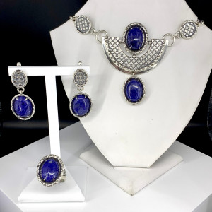 Серьги с1933 (13.88 г), серебро,  Синий Лазурит купить в интернет-магазине Циркон С