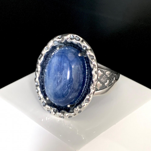 Кольцо к1933 (10.00 г), серебро,  Синий Кианит купить в интернет-магазине Циркон С