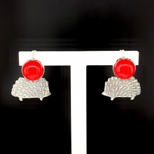 Серьги из серебра с английским замком с1936