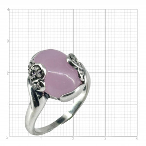 Серебряное кольцо с фианитами к2158