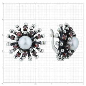 Серьги из серебра с2252