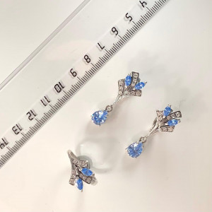 Серебряные сережки 925 пробы с2347