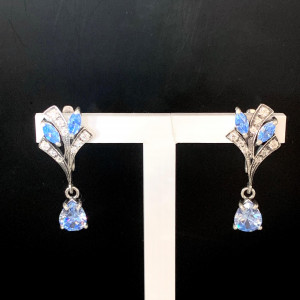 Серебряные сережки 925 пробы с2347