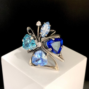 Серебряное кольцо 925 пробы к2416