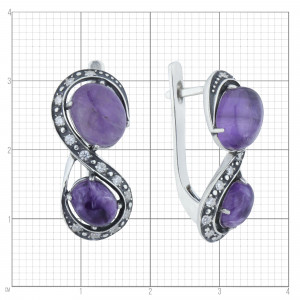 Серьги из серебра с2459
