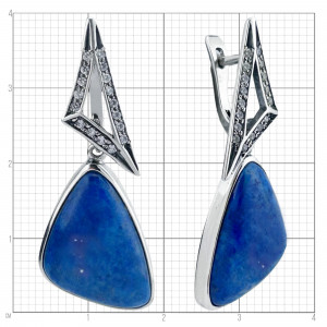 Серьги из серебра с2462