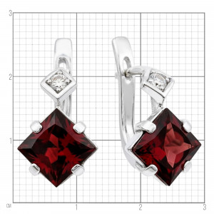 Серебряные серьги с249