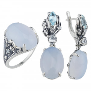 Серьги из серебра с2506