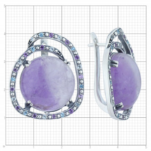 Серьги из серебра с2554