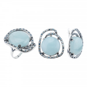 Серебряное кольцо к2554