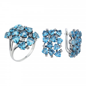 Серьги из серебра с2556