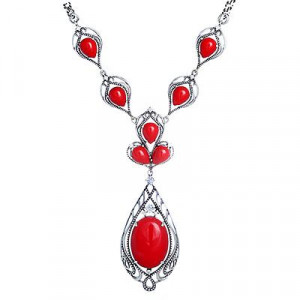 Серебряное колье с фианитами кл2577