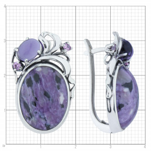 Серьги из серебра с2610