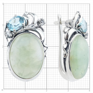 Серьги из серебра с2610