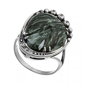 Серебряное кольцо с фианитами к2663