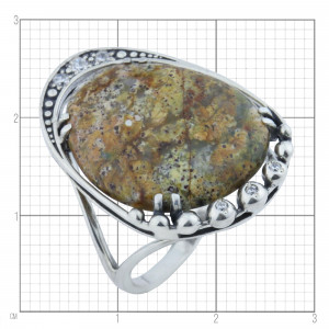 Серебряное кольцо к2663