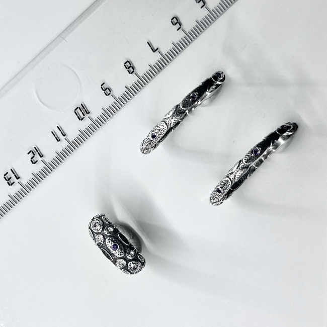 Серьги с2686 (11.00 г), серебро, фиолетовый, зелено-желтый, аметист, хризолит купить в интернет-магазине Циркон С