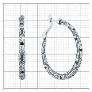 Серьги из серебра с2686