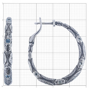 Серьги из серебра с2686