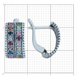 Серьги из серебра с2689