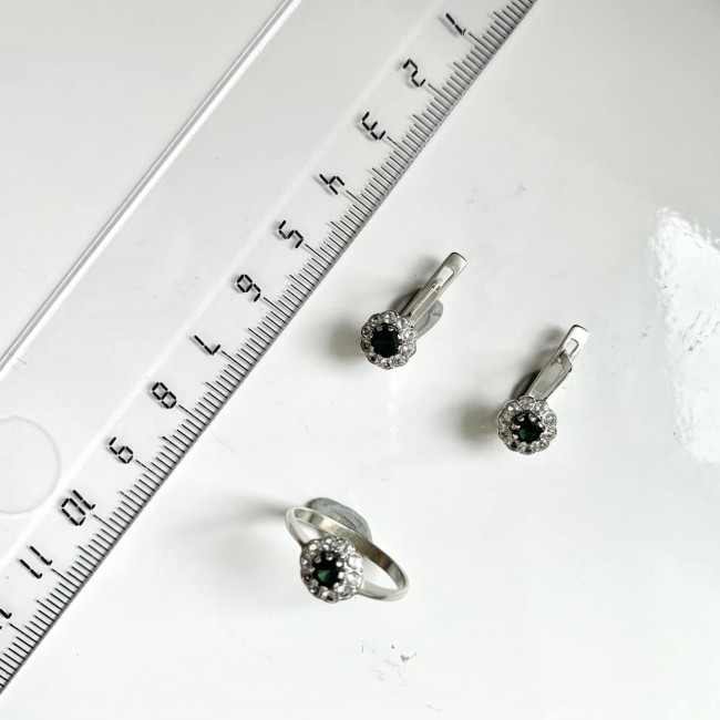 Серьги с381 (3.27 г), серебро, белый, розовый, топаз, турмалин купить в интернет-магазине Циркон С