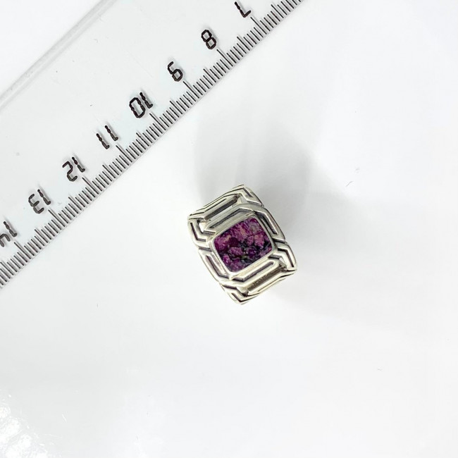 Кольцо к4005 (7.47 г), серебро, бордовый, эвдиалит купить в интернет-магазине Циркон С