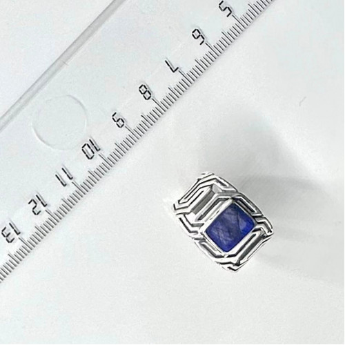 Кольцо к4005 (8.41 г), серебро,  Синий Содалит купить в интернет-магазине Циркон С